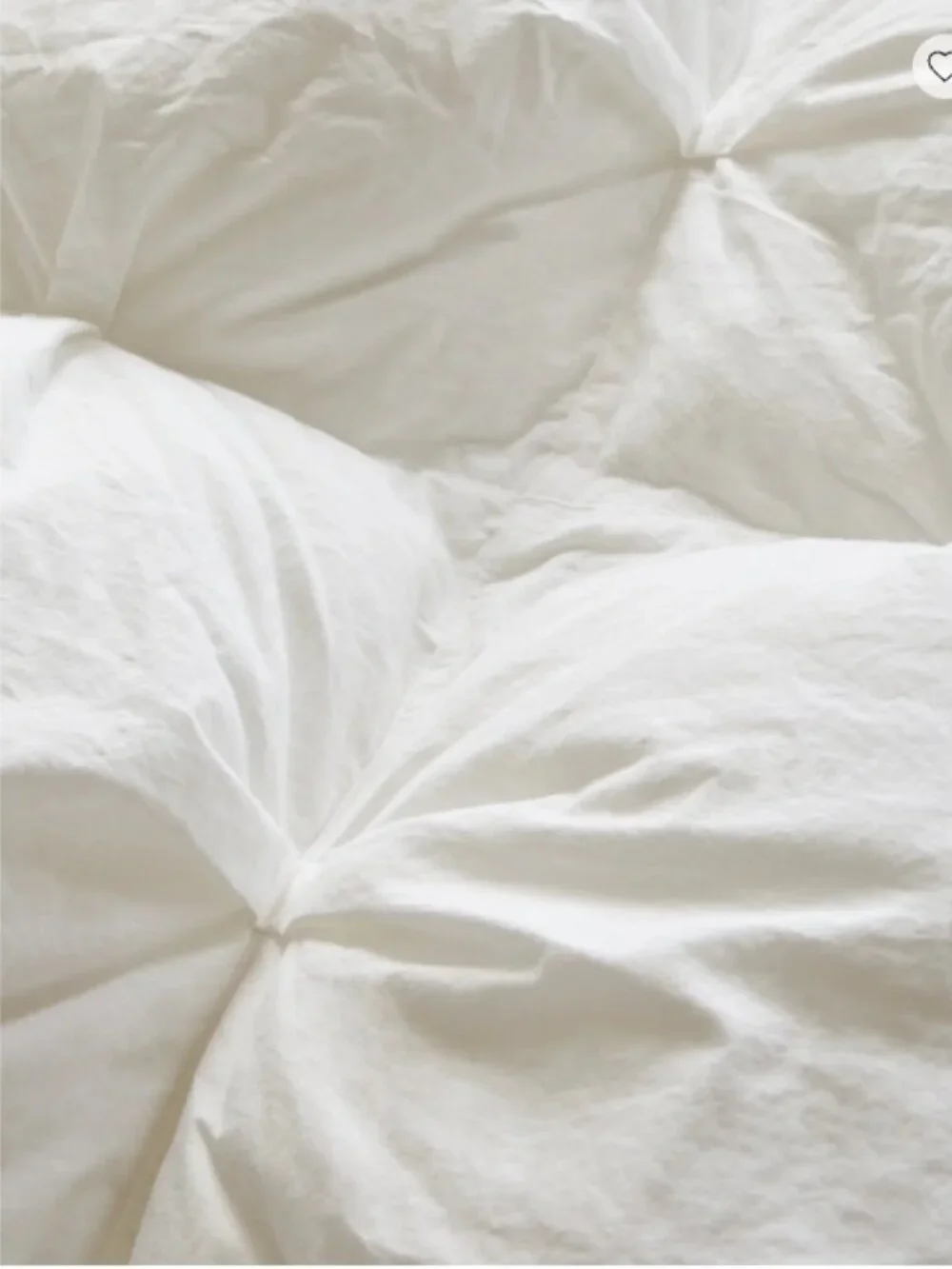 Quince Cotton Pintuck Comforter – King/Cal King – White – Excellent Return Condi
